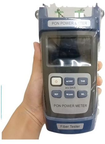 STRAFBRG Handheld OPM Fiber Optic PON Power Meter 1310/1490/1550nm SC/APC SC/UPC Stecker Optische Power Meter Faser Tester, Genaue Messdaten(Sc UPC Port)