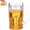 Taza de cerveza divertida de doble capa de 450 ml, tazas de cerveza dobles falsas, taza de cerveza falsa con asas modelo Mezzanine para bebidas de bar, broma (1)