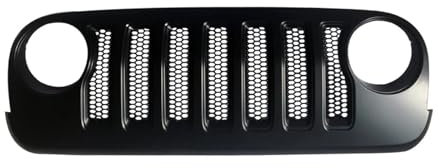 Kühlergrill Für Jeep Für Wrangler JK Grill J373 Schwarz ABS Auto Kühlergrill JK Zu JL Kühler