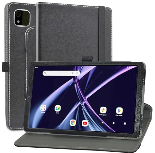 MAMA MOUTH Funda para Acer Iconia Tab P10 Funda,Cuero Sintético Rotación de 360 Grados de Función de Soporte Case Coque para Acer Iconia Tab P10 (P10-21Q) 10.4 Pulgadas(Not fit Iconia P10-11),Negro