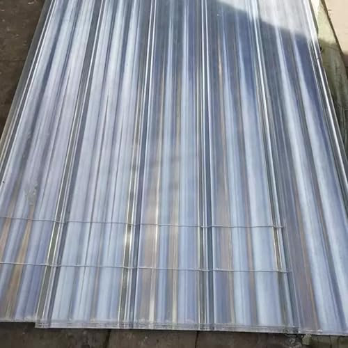 Planchas Transparentes Tejados,1mm Hojas de Techo Corrugado,Placa Ondulada FRP para Exteriores,Placa de Iluminación Natural de Fibra de Vidrio,Chapa Tejado o Pared (0.9×1.3m/35×51in,1pcs)