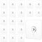 Quilax 20Pcs Adhesive Wall Mount Screw Hooks, No Trace Heavy Duty Wall Hooks, Seamless Sticker Screw Hanging Nails for Wall Mount Shelf Bathroom Kitchen Home Office