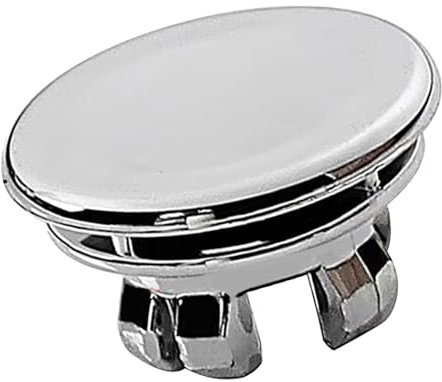 Couvercle de trop-plein pour lavabo de salle de bain, anneau décoratif pour lavabo, double couche, robuste, 22 à 24 mm, cache de trop-plein rond pour lavabo