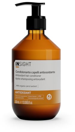 Insight Antioxidans Haarspülung 350 ml | Conditioner verstärkt den Glanz | Verpackung aus Glas