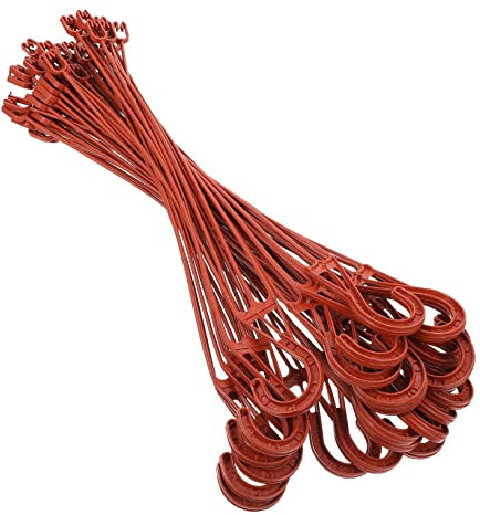 SUPVOX 25 Pezzi Gancio della pentola evy verde vasi vegetali sospesi vasi sospesi per piante da gancio per fioriera da esterno appendini per cestini da giardino plastica rosso