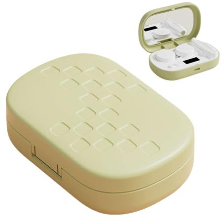 Dispositivo per la pulizia delle lenti a contatto – Pulitore ad ultrasuoni portatile per lenti a contatto morbide con funzione di cura – Scatola di pulizia intelligente ricaricabile con display LED e