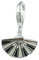 ESPRIT Charmsanhänger Lady Fan Black White 925 Sterling Silber 4439740