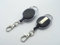 Schwarz Retractable Schlüsselanhänger Key Reel mit Karabiner