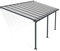 Canopia by Palram Terrassenüberdachung Alu Olympia 3X6.10 Polycarbonat Hohlkammerplatten Pergola 619 x 295 cm Grau zur Überdachung ihrer Terrasse
