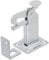 KOTARBAU® Door Stop 97 Floor Mounted Door Stop Silver Lock Door Stopper Closing Angle Door Buffer Steel Robust Solid