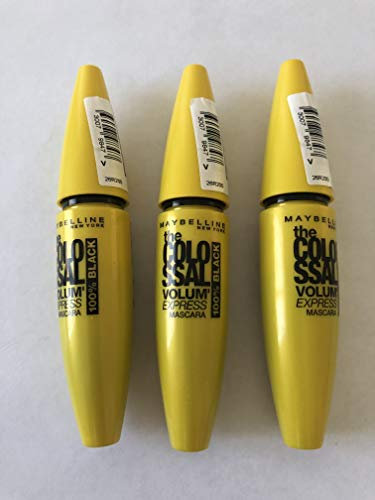 3x Maybelline the Colossal Volum Express Mascara - 100% Black