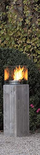 Beauty.Scouts Ante Neo Designer Säulenfeuer Viktoria II, Holz, 28x28x144cm, 2er-Set, Dekofeurer, Gartendeko, Wohndeko, Feuersäulen, Wärmesäule, Wärmeleuchten