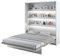 Mirjan24 Schrankbett Bed Concept, Wandklappbett inkl. Lattenrost, V-Bett, Bettschrank, Schrank mit integriertem Klappbett Funktionsbett BC-13 (180 x 200 cm - Vertikal, Weiß)
