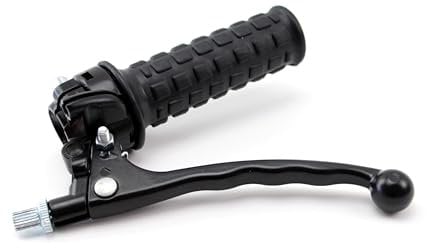 BISOMO Gasgriff mit Bremshebel Armatur für Tomos A3 A35 Moped Mofa Komplett Schwarz
