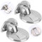 Ziyero 2 Pieces Magnetic Concealed Mounted Concealed Door Stopper Mounted High Performance Door Holder Suitable for Office, Home, Bedroom, Bathroom, Hotel, Restaurant or Other Places （Silver）