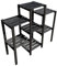 Melko Pflanzentreppe Holz Blumenregal 7 Ebenen Pflanzenständer 97 x 31 x 87 cm Blumenleiter Schwarz Blumenständer