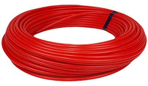 25m Polyethylenschlauch - 12/10mm (Außen-Ø/Innen-Ø) - Druckluft Pneumatikschlauch Wasserschlauch - Farbe: rot