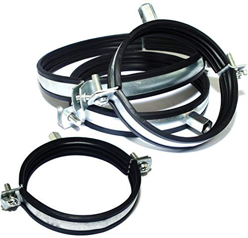 MKK - 18481 – Colliers de serrage avec joint en caoutchouc M8/10 Filetage cruciforme 1 pièce Ø 500 mm