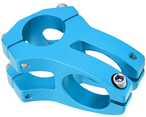 Attacco Manubrio in Lega di Alluminio 25,4x35MM Adattatore per Manubrio Manubrio in Lega di Alluminio per Mountain Bike(Blu)