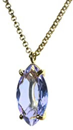 Schillernde Tansanit-Halskette in Gold - Elegante Solitär-Halskette - Handgefertigte Dezember-Geburtsstein-Halskette, Edelstein-Halskette, Geschenk-Halskette für Hochzeit, Jahrestag, Geburtstag