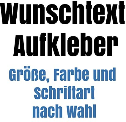 Ma2ca Wunschtext Aufkleber selbst gestalten - als Schriftzug - Tuning Sticker Klebeschrift - Buchstaben Text Aufkleber Autofolie Folien Aufkleber