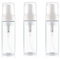 3 Stück 100 ml Leere transparente Kunststoff-Schaumstoff-Pump-Flasche, schäumender Seifenspender, nachfüllbar, Reise-Handseife, schäumend für Seife, Schaum, Handdesinfektionsmittel, Shampoo
