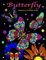 Butterfly Mandala Coloring Book: Beautiful Simple Mandala Designs With Floral Accents in Night for Adults, Kids, Relaxation, Stress, Mindfulness