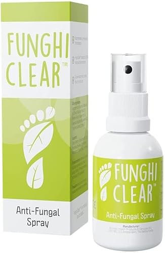 FunghiClear Anti-Fungal Spray 50ml – Natural Fungal Nail Treatment With Manuka Oil – Supports Healthy Nail Regrowth – Easy Multi-Angle Application (3 Pack)