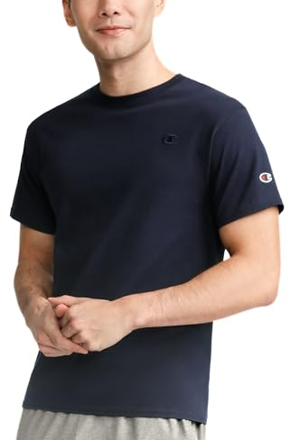 Champion Herren Klassisches Jersey-T-Shirt Hemd, Navy, 58