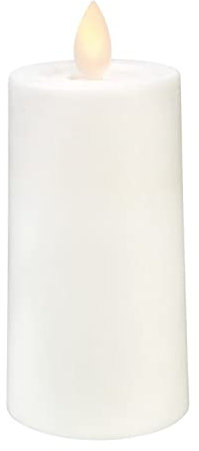 LED Stumpenkerze M-Twinkle - mechanisch bewegte Flamme - H: 11,5cm - Batteriebetrieb - Timer