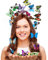Schmetterling Haarreif und 8 Stück Haarspangen, FUKPO Schmetterling Fascinator Stirnband Haarband Schmetterling Kopfschmuck Damen Mädchen Kinder, Schmetterling Haarreifen Schmetterlinge Haarschmuck