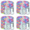 Avyvi LED Fairy Lights Battery Operated, 8 Modes 120 LED String Lights Silver Wire Waterproof Fairy Lights Bedroom Decorations Indoor Outdoor Halloween Lights (120LEDs/12M/40FT/Pack) (Multicolor, 4)