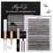 DIY Lash Extension Kit 320PCS Cluster Lashes C/D Curl Lash Clusters with Lash Bond and Seal, Lash Applicator and Remover DIY at Home for 10-16mm Individual Eyelash Extension Kit-（30D+40D-0.07D-KIT）
