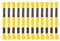 sourcing map 12 Stränge Stickgarn à 8m aus ägyptischer langfaseriger Baumwolle für Stickprojekte, Armbänder, Gelb