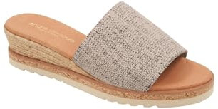 André Assous Damen Nessie Wedge Sandal, schwarz / beige, 43 EU