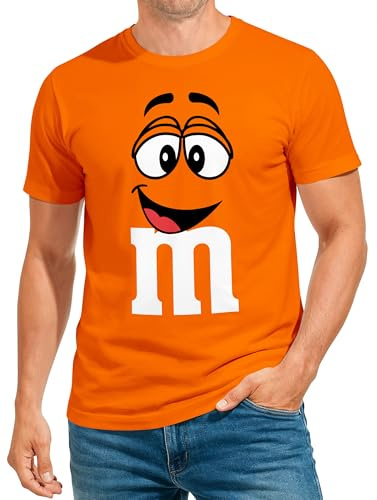 MoonWorks® Herren T-Shirt Fasching Karneval M Aufdruck Gruppenkostüm Verkleidung Last Minute Faschingskostüme Männer Funshirt