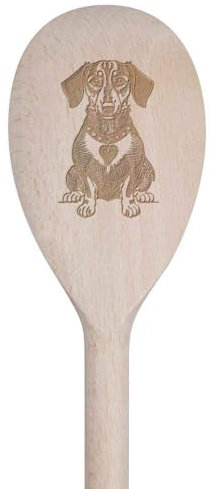 Azeeda 30cm 'Dachshund Dog' Wooden Cooking Spoon (SO00020813)