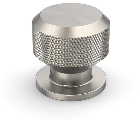 Amerdeco 10 Stück Möbelknöpfe Schrankknöpfe Gebürsteter Nickel Schubladenknöpfe Knauf Für Schrank Türknauf Kommodenknöpfe Schrankknöpfe UK0068