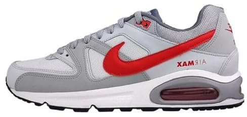 NIKE Air Max Command Men's Trainers Sneakers Shoes 629993 (White/Pure Platinum/Cool Grey/University Red 106) UK6.5 (EU40.5)