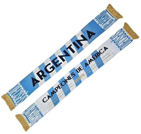 Euroscarves Argentinien Fußball-Strickschal (Campeones de América 2024), passend für alle
