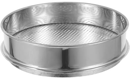 Happyyami Garden Soil Sieve and Sifting Screen 3mm Fine Mesh Portable Stainless Steel Soil Sifter