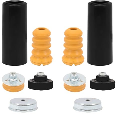 Anlseiod Domlager Reparatursatz für 1er E81 E87 E88 E82 3er E90 E91 E92 E93 Stoßdämpfer Hinten Staubschutzsatz Anschlagpuffer Federung Hinterachse Anschlagpuffer Stoßdämpfer 31331094616(Link Recht)