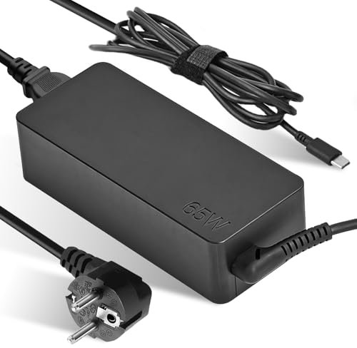 SPORWAY Cavo di ricarica per laptop da 65 W per Lenovo: caricatore portatile USB C alimentatore per LenovoThinkpad/IdeaPad/Touch/Yoga/Chromebook
