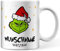 Deqosy Grinch Tasse personalisiert mit Namen, Weihnachtstasse als Geschenk für Sie & Ihn, Wichtelgeschenk, Keramik, Tasse, 0.33 Liter, Zuhause, Weihnachten