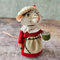 Cute Needle Felted Mouse, Christmas Wool Felt Mouse Ornament, Cute Felt Mice Figurine for Halloween Christmas Decor, Felted Christmas Mouse Semi-Finished Products DIY Material Kit (D)