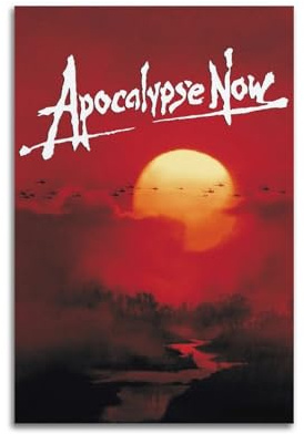 LUEXUHEY Filmposter Apocalypse Now, Leinwand-Kunstdrucke für Wohnzimmer, Schlafzimmer, moderne Wanddekoration, Geschenk, 30 x 45 cm, ungerahmter Stil