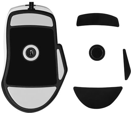 kwmobile Mouse Feet Replacement Compatible with ROCCAT Kone XP Computer Mouse Skates Sticker - Black