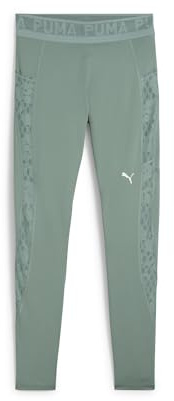 PUMA Damen LACE Hochgeschnittene 7/8-Leggings XS Green Moon