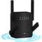 WiFi Extender Booster - WiFi Booster, WiFi Extender Wireless Internet Booster Covers Up to 5000sq.ft and 50 Devices with Ethernet Port, Home Wireless Signal Booster Range Extender - Black