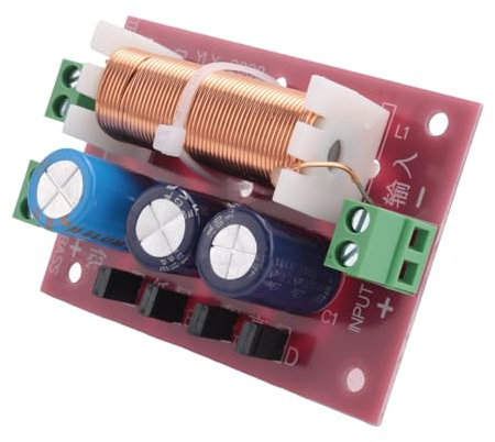 Breeshy 400W Lautsprecher Frequenz Weiche 2 Wege Hoch Niedrig 4-16 Ohm Frequenz Teiler für Lautsprecher